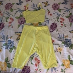 2 piece yellow set